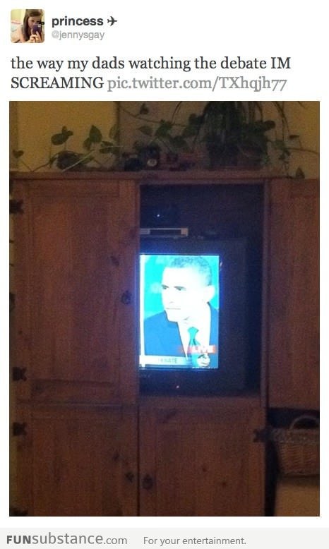 How my dad watched the debate