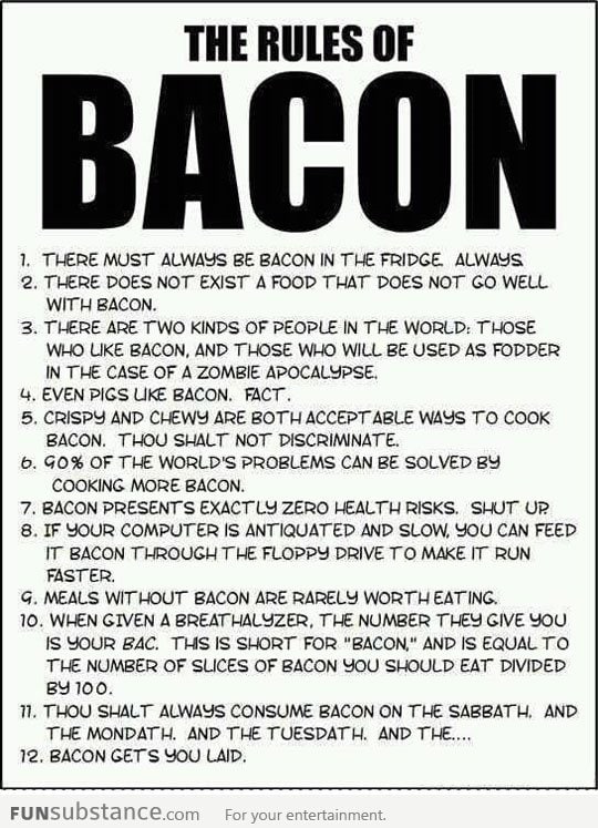 The Rules of Bacon