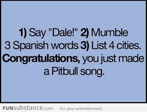How to make your own Pitbull song