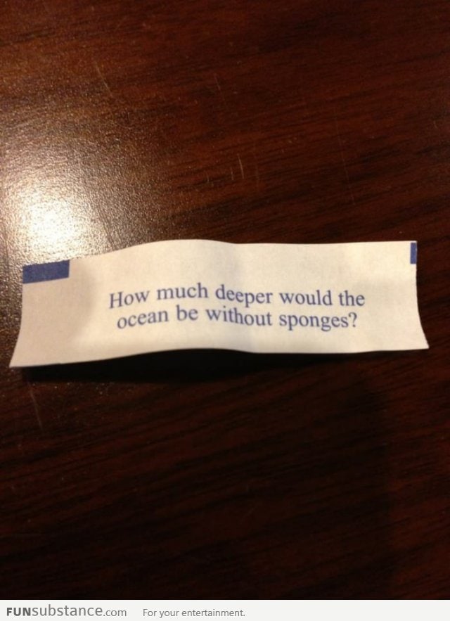 Fortune cookie thought