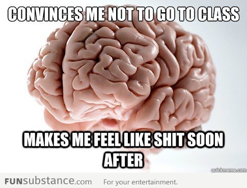 Scumbag Brain on classes