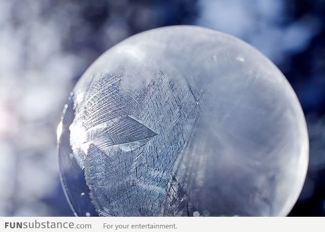 Bubble Made of Ice