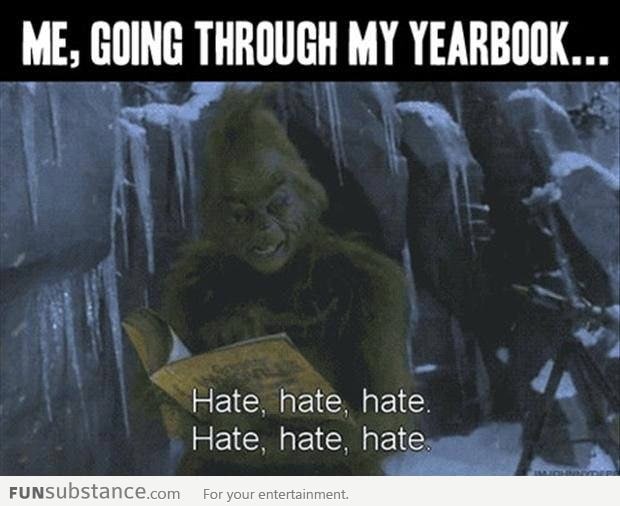 Going through my yearbook