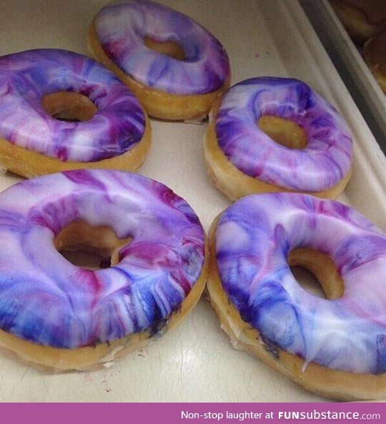 Technicolor doughnuts