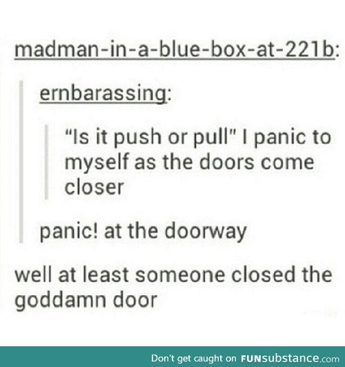 Well thank goodness someone closed the door