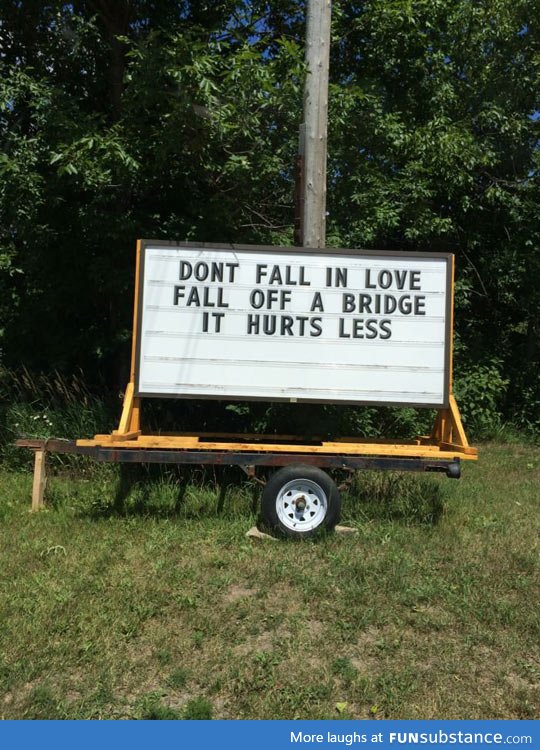Never fall in love