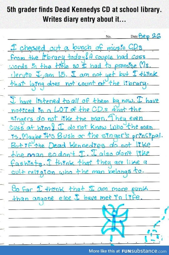 This Kid's Diary Entry Is Epic