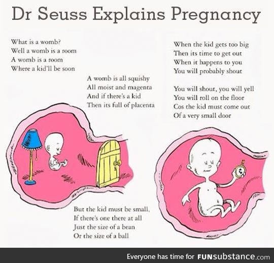 Dr. Seuss explains pregnancy