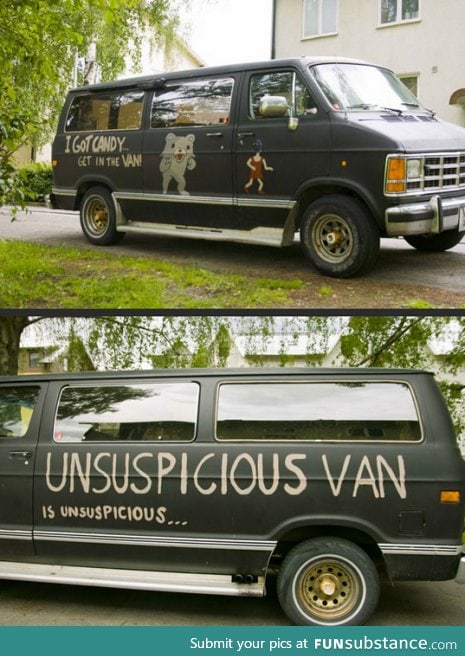 Unsuspicious van