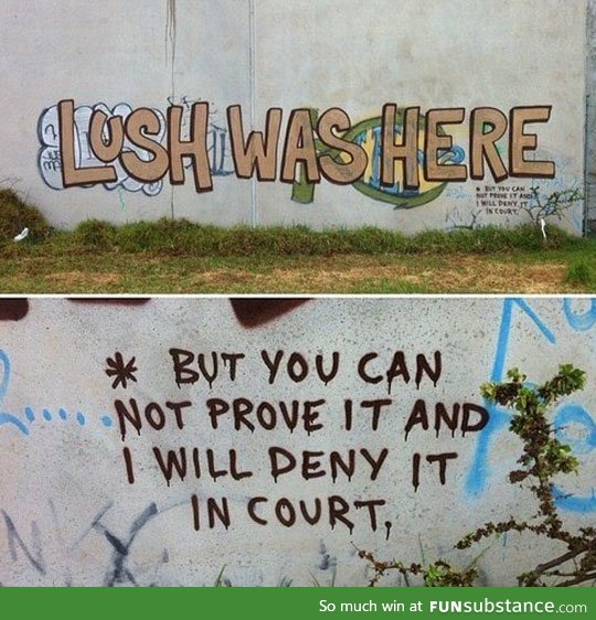 Lawyered up graffiti