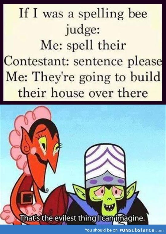 Evil spelling bee