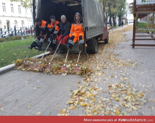 Street Cleaning in Moscow