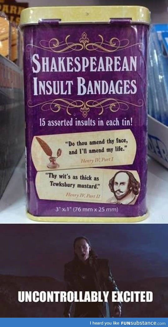 Cool shakespearean bandages
