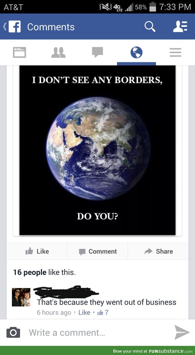 I don't see any Borders