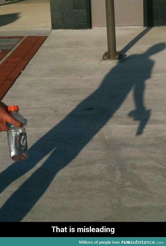 Misleading shadow