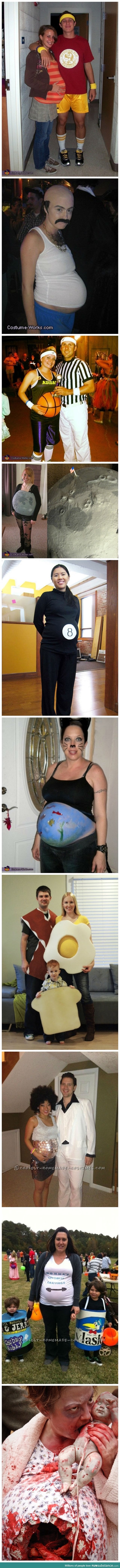 Decorate that baby bump with these Halloween costumes.