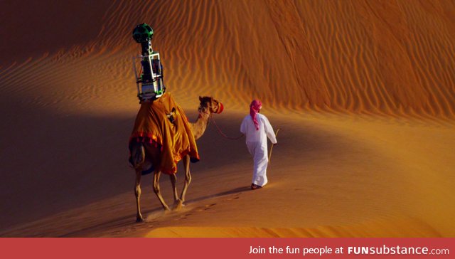 Google Streetview on a Camel (Yes, it's real)