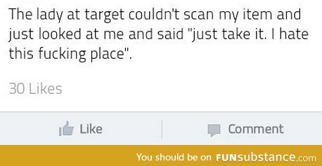 Target cashier