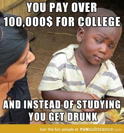 As a non-american reading about American college students