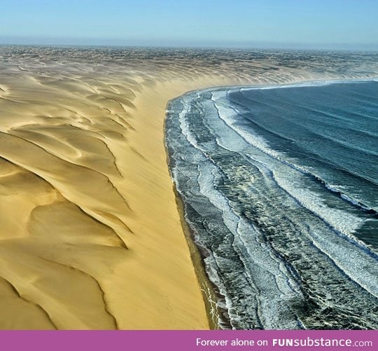 Where the namib desert meets the atlantic ocean