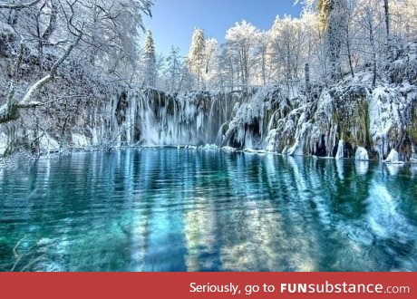 Frozen lakes in Croatia...