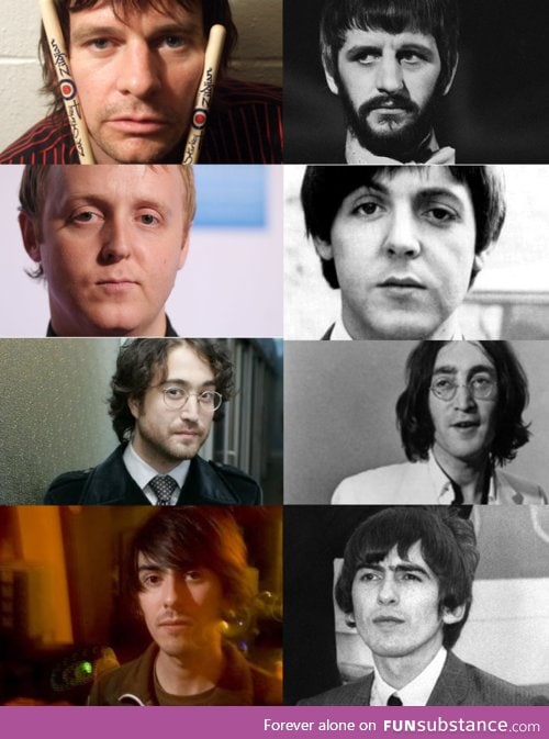 The Beatles and their sons