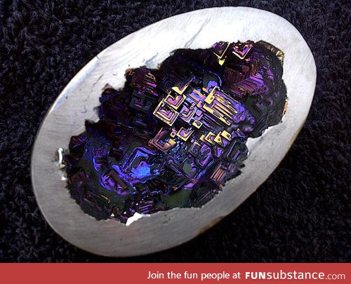A Bismuth Geode. Looks like a cyborgenetic egg