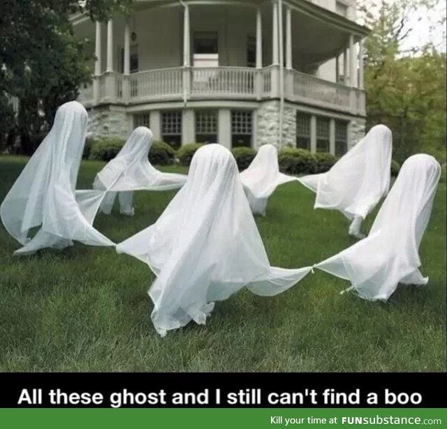 All these ghosts... But still no boo