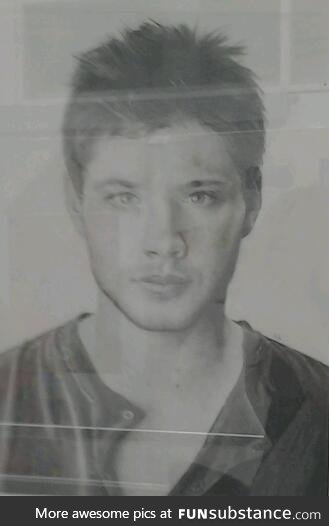 Someone at my school drew Jensen Ackles