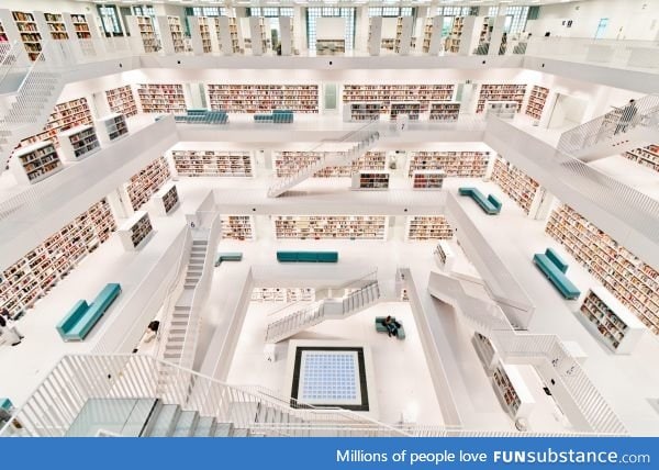 Public Library in Stuttgart, Germany