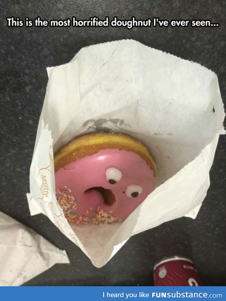 His eyes doughnut want to see any more horrors