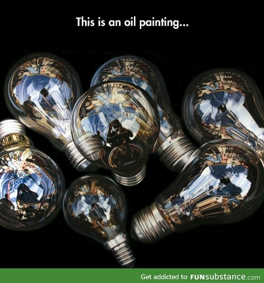 Hyper realistic oil painting