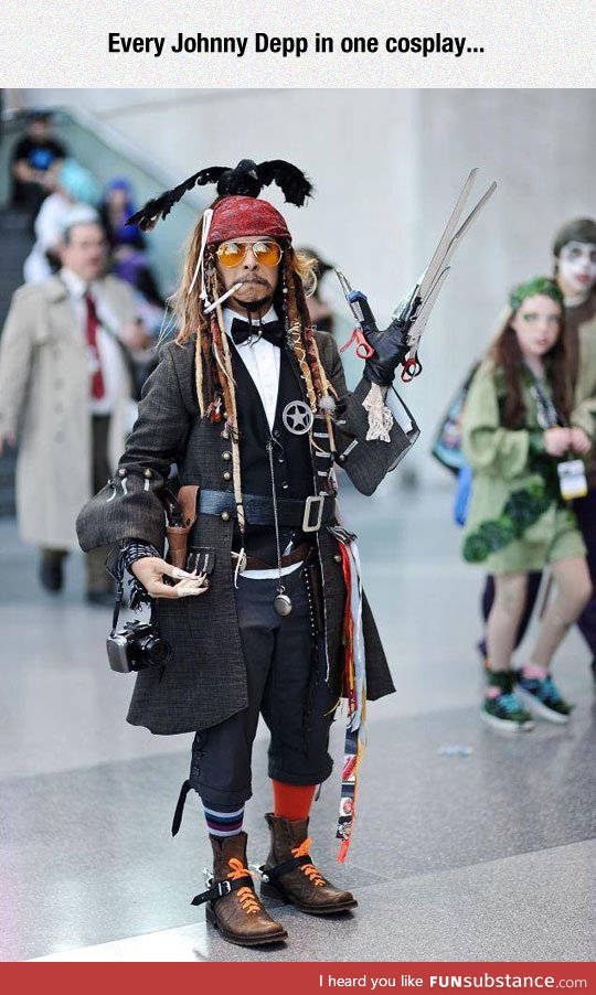 The best all in one johnny depp costume