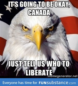 Damn Commies need to know their place! Only we get to pick on Canada