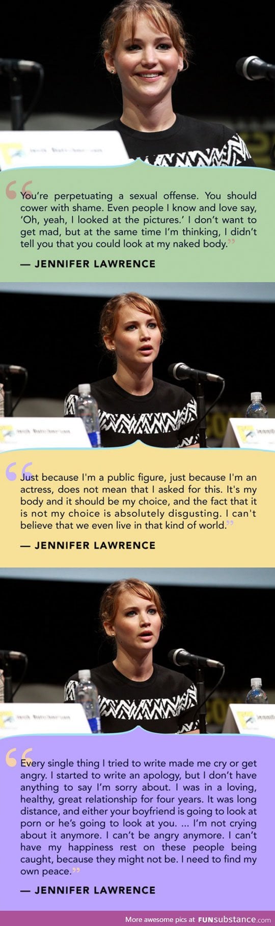Jennifer lawrence talks about her nude photos