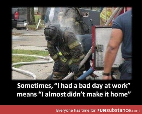 Firefighters at work