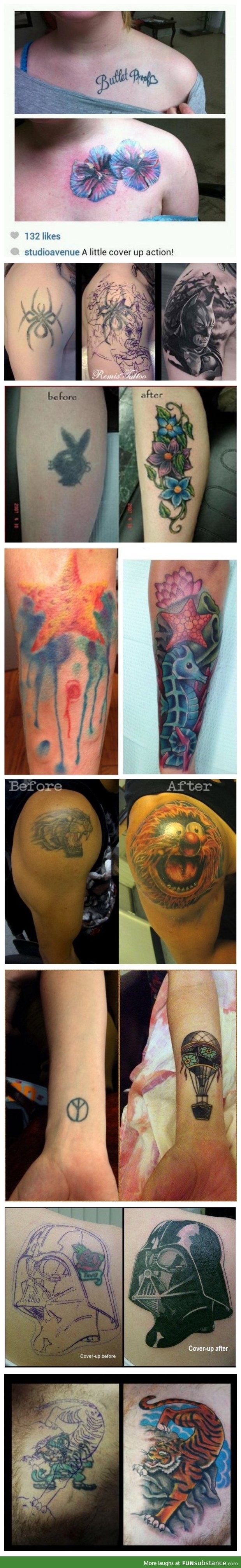 Before/after tattoo mistakes