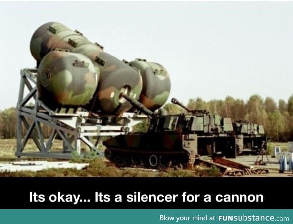Silencer for a canon