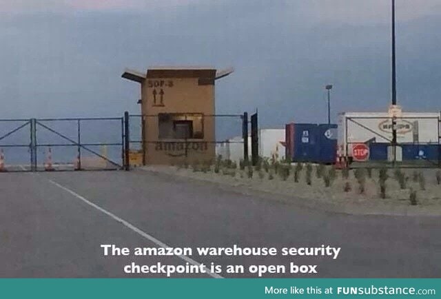 Cool Amazon security checkpoint