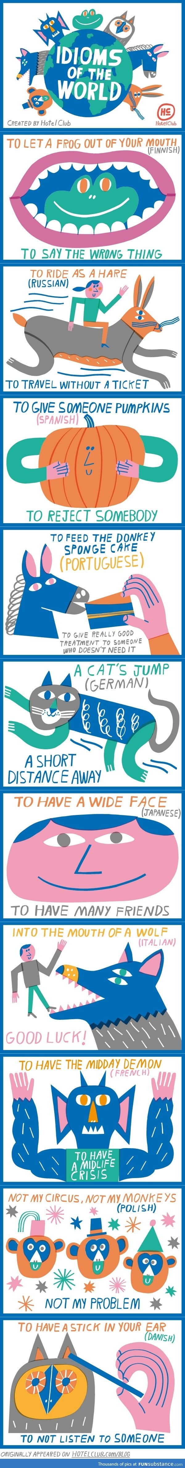 Idioms of the world.