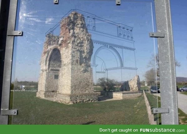 Way to show what ruins used to look like