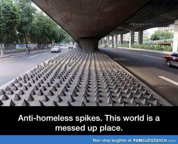Anti-homeless spike