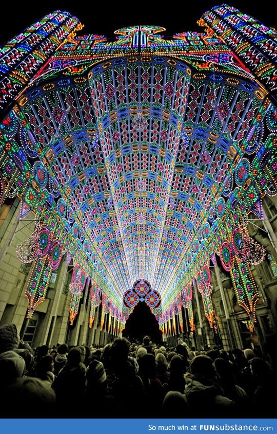 A cathedral lined with 55,000 leds