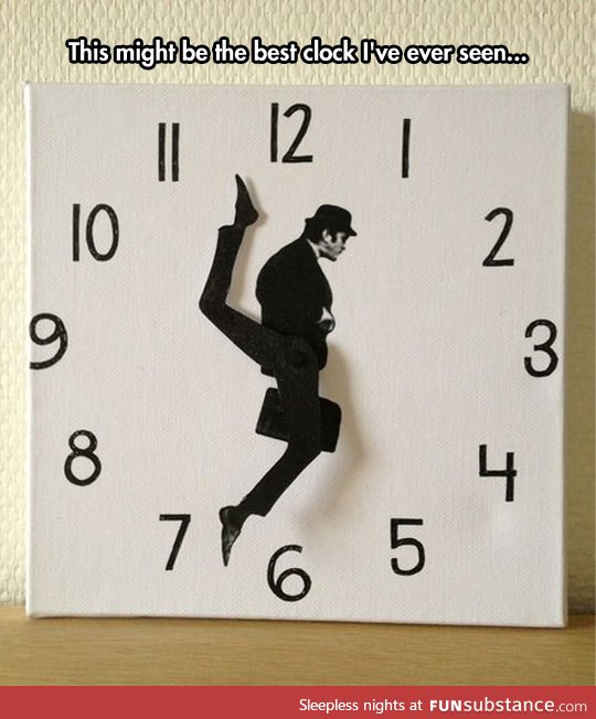 Silly walk clock