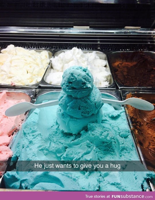 Ice-cream snowman