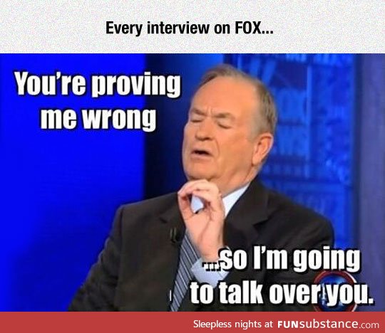 Every interview on any news network