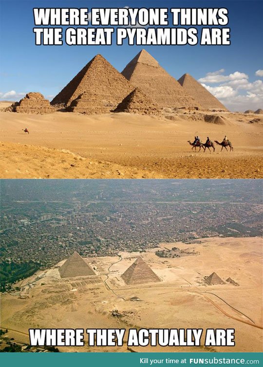 Now you know where the pyramids are
