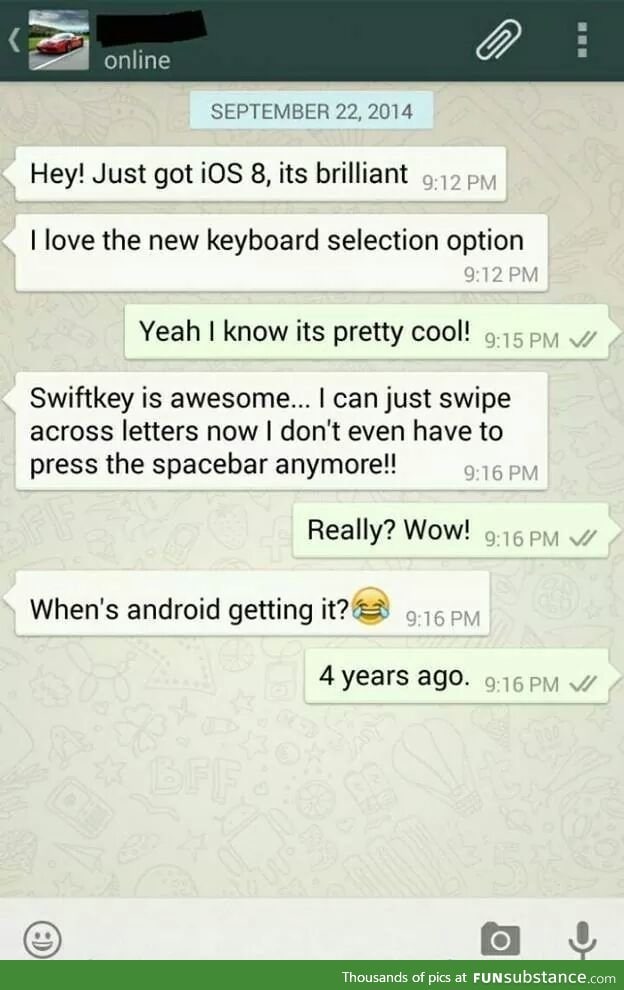 Android vs iPhone keyboard