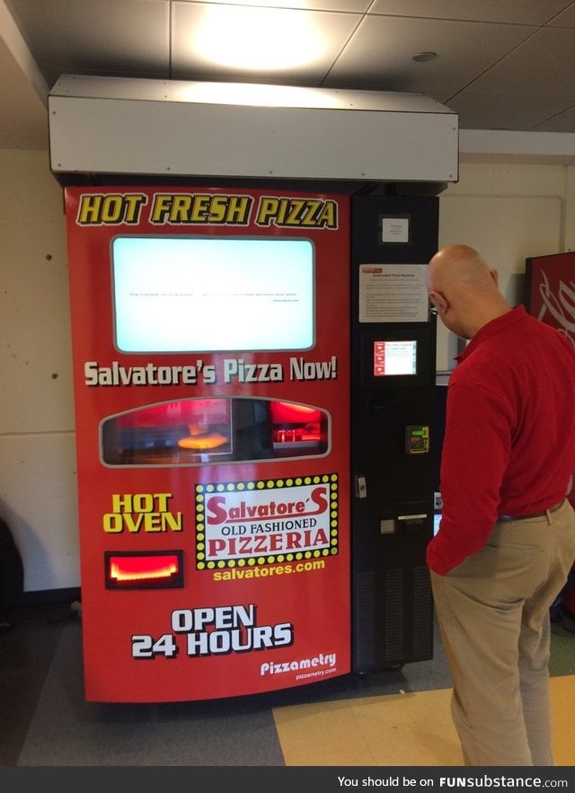 So... my college just got a pizza vending machine