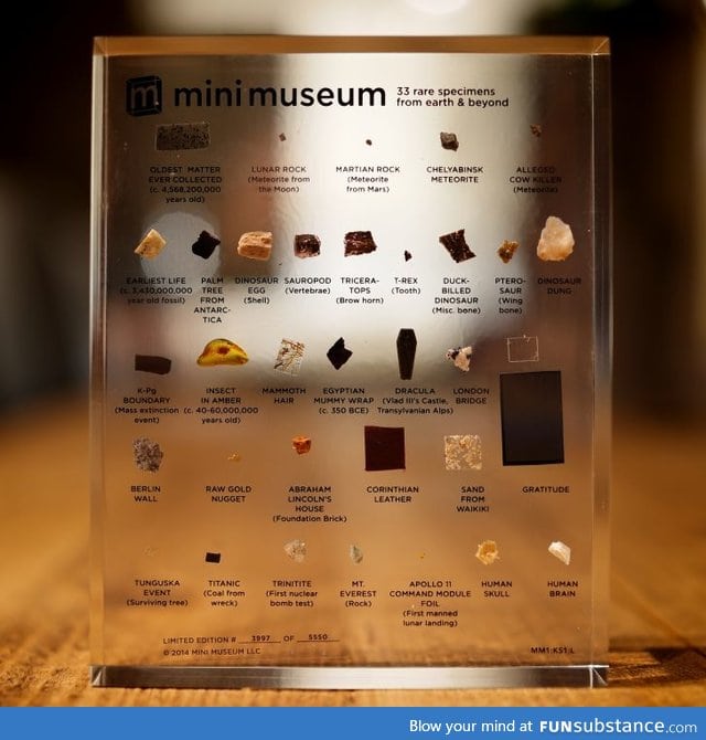 I present to you: A mini museum.